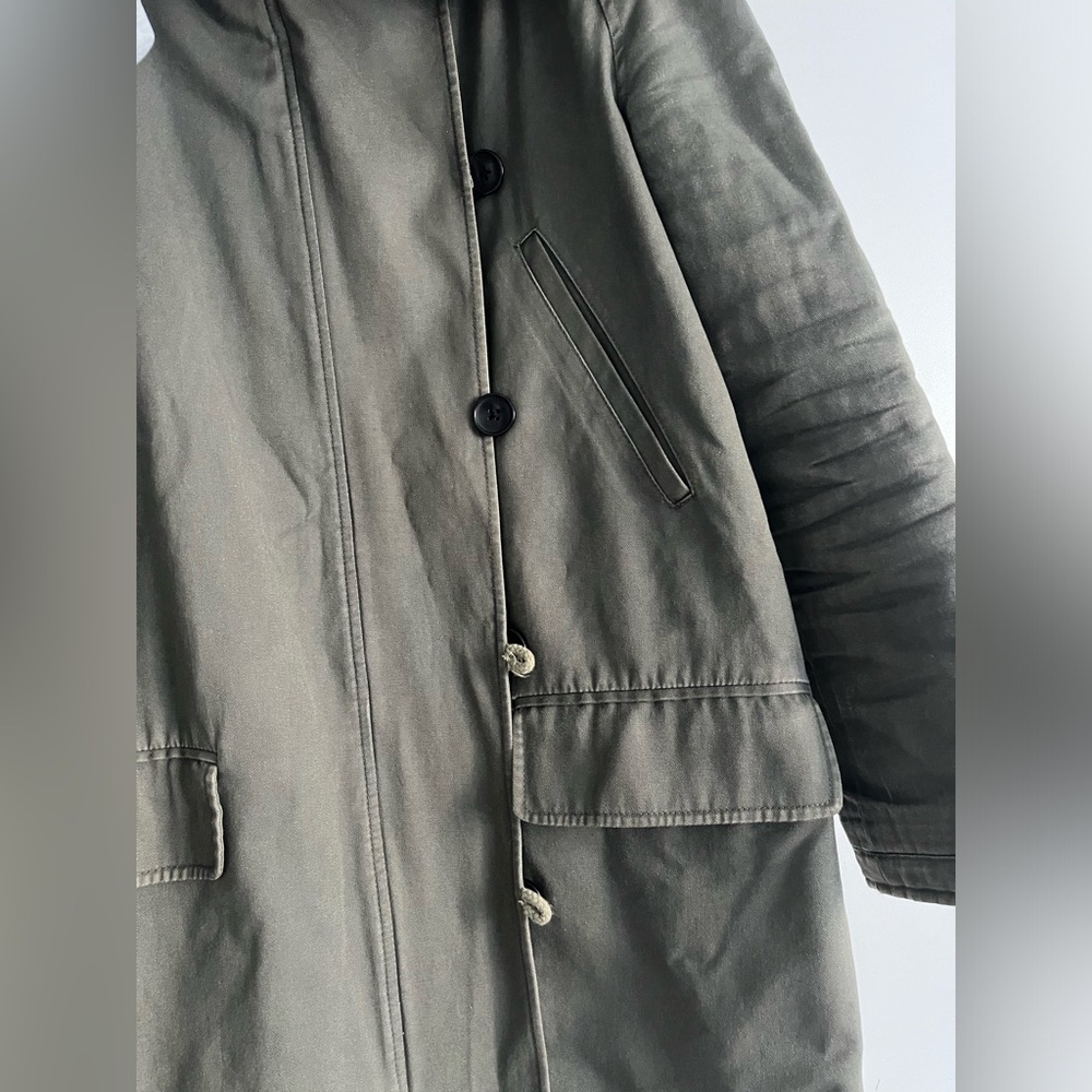 Cut 25 by Yigal Azrouel Small Canvas Parka Coat with Fur Hood - Picture 7 of 7